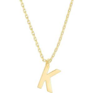 Gold Plated Initial (K) Necklace